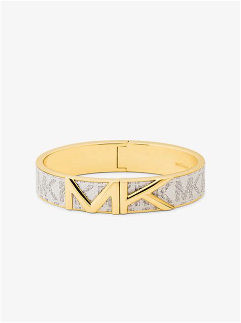 michael kors mott gold-tone logo bangle|Mott Gold.